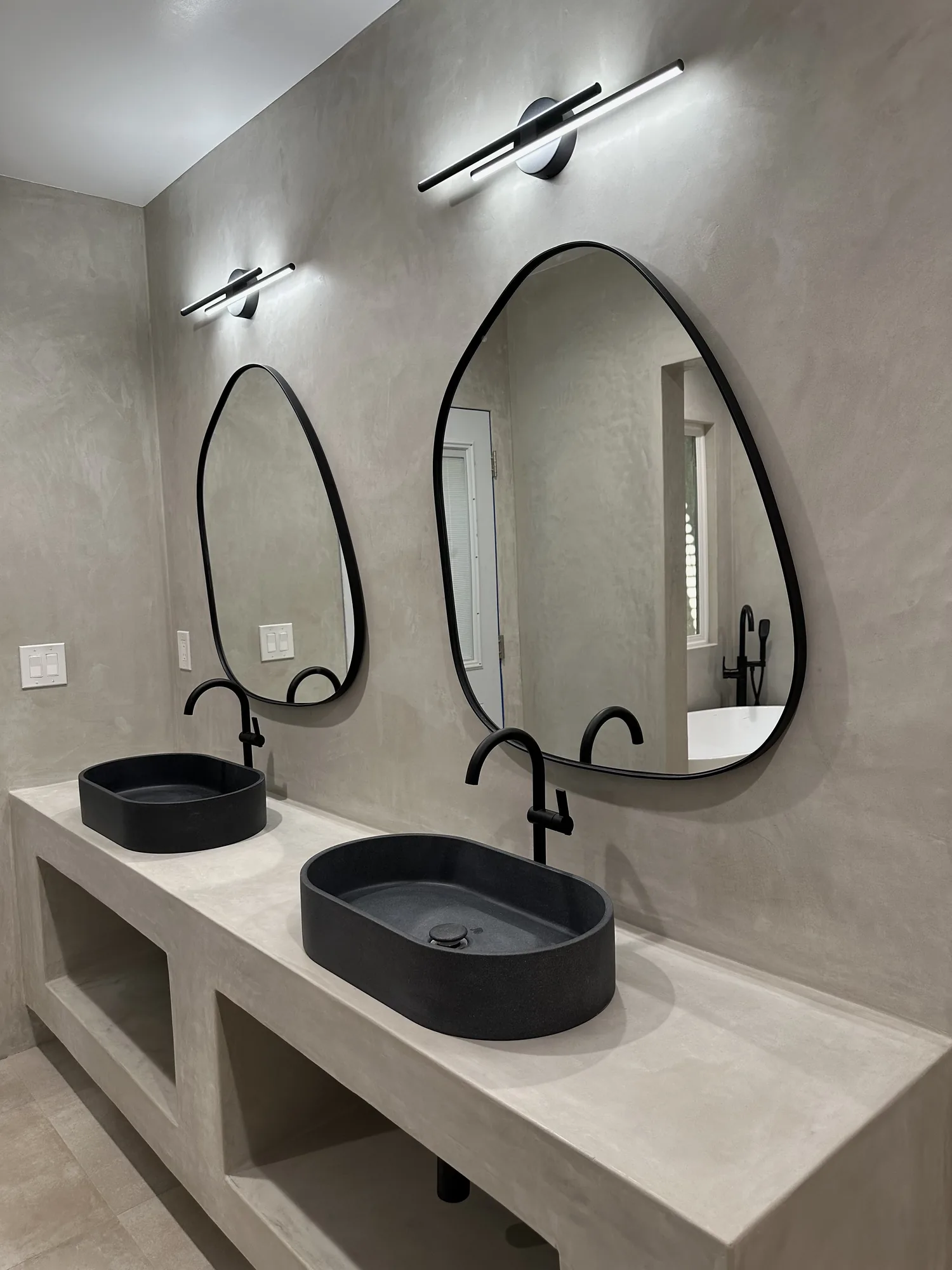 Concrete Bathrooms — Ellada Mesveliani Interiors