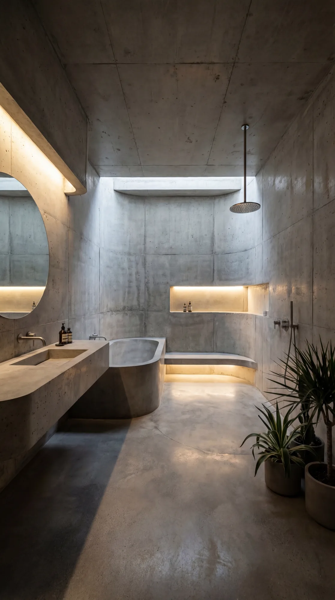 Concrete Bathrooms — Ellada Mesveliani Interiors