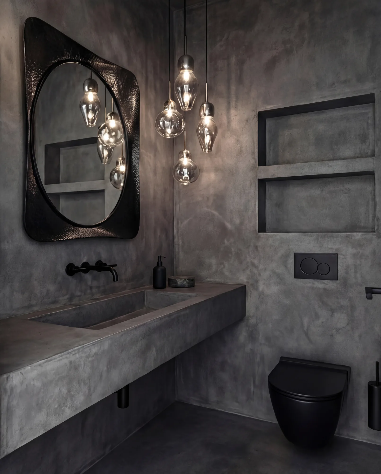 Concrete Bathrooms — Ellada Mesveliani Interiors