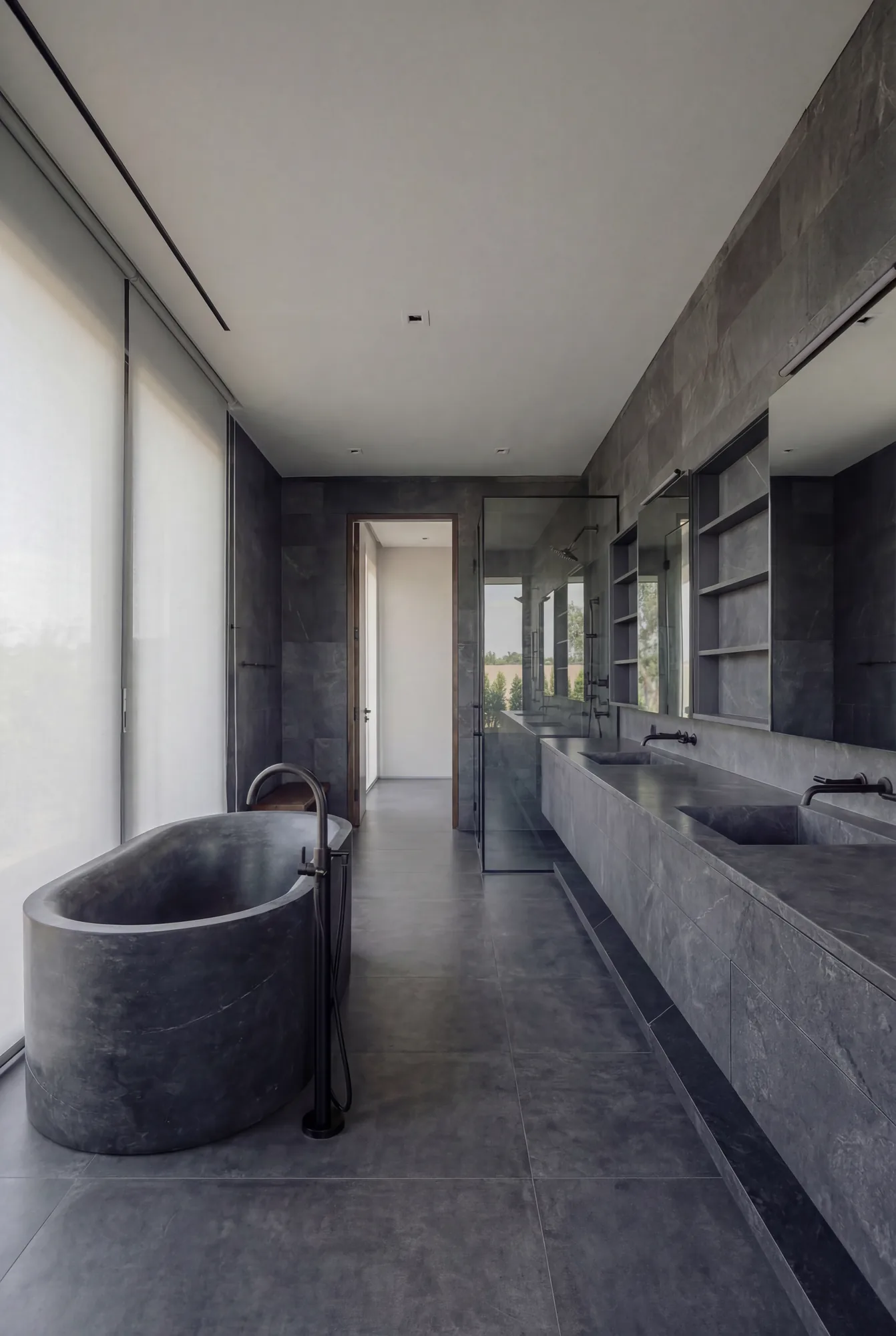 Contemporary Bathrooms — Ellada Mesveliani Interiors