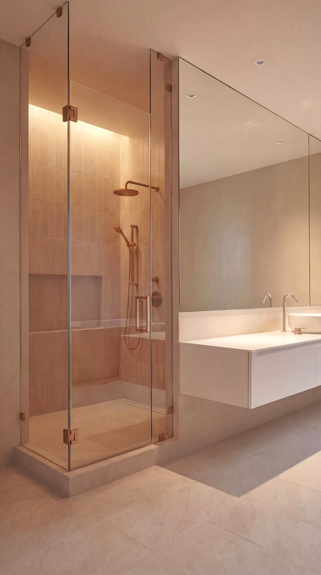 Contemporary Bathrooms — Ellada Mesveliani Interiors